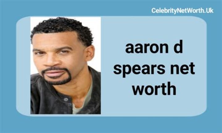 Aaron D. Spears biografía, edad, altura, esposo, net worth, familia