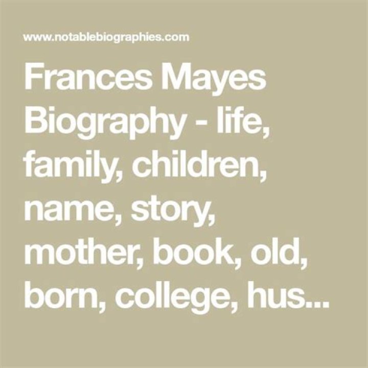 Frances Mayes Biography, Age, Height, Husband, Net Worth, Family