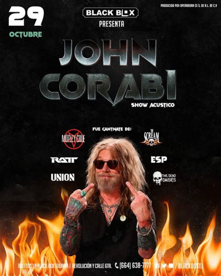 John Corabi biografía, edad, altura, esposo, net worth, familia